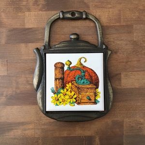 Vintage Cherry Cast Iron Trivet/Wall Hanging